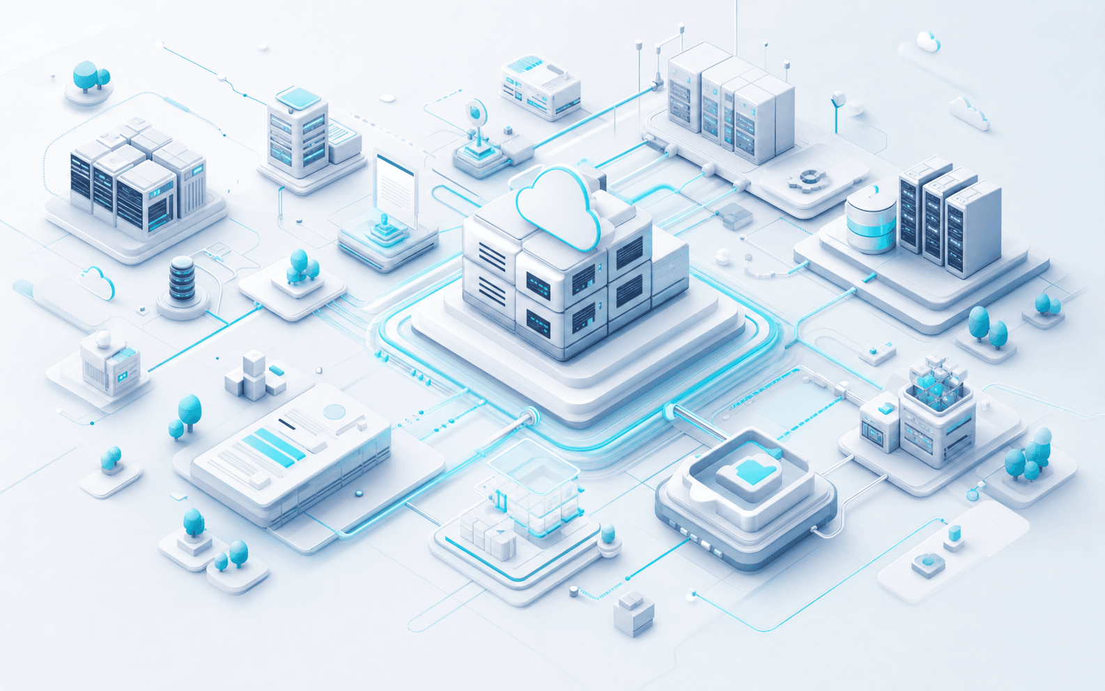 Isometric cloud infrastructure atlas